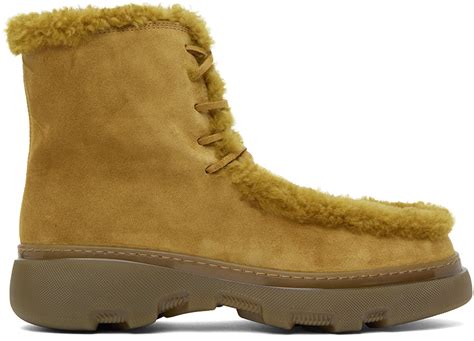 burberry shearling boots sale|Burberry Creeper Shearling Boots .